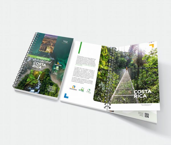 Diseño Editorial Bitácora de Viaje Turismo Costa Rica